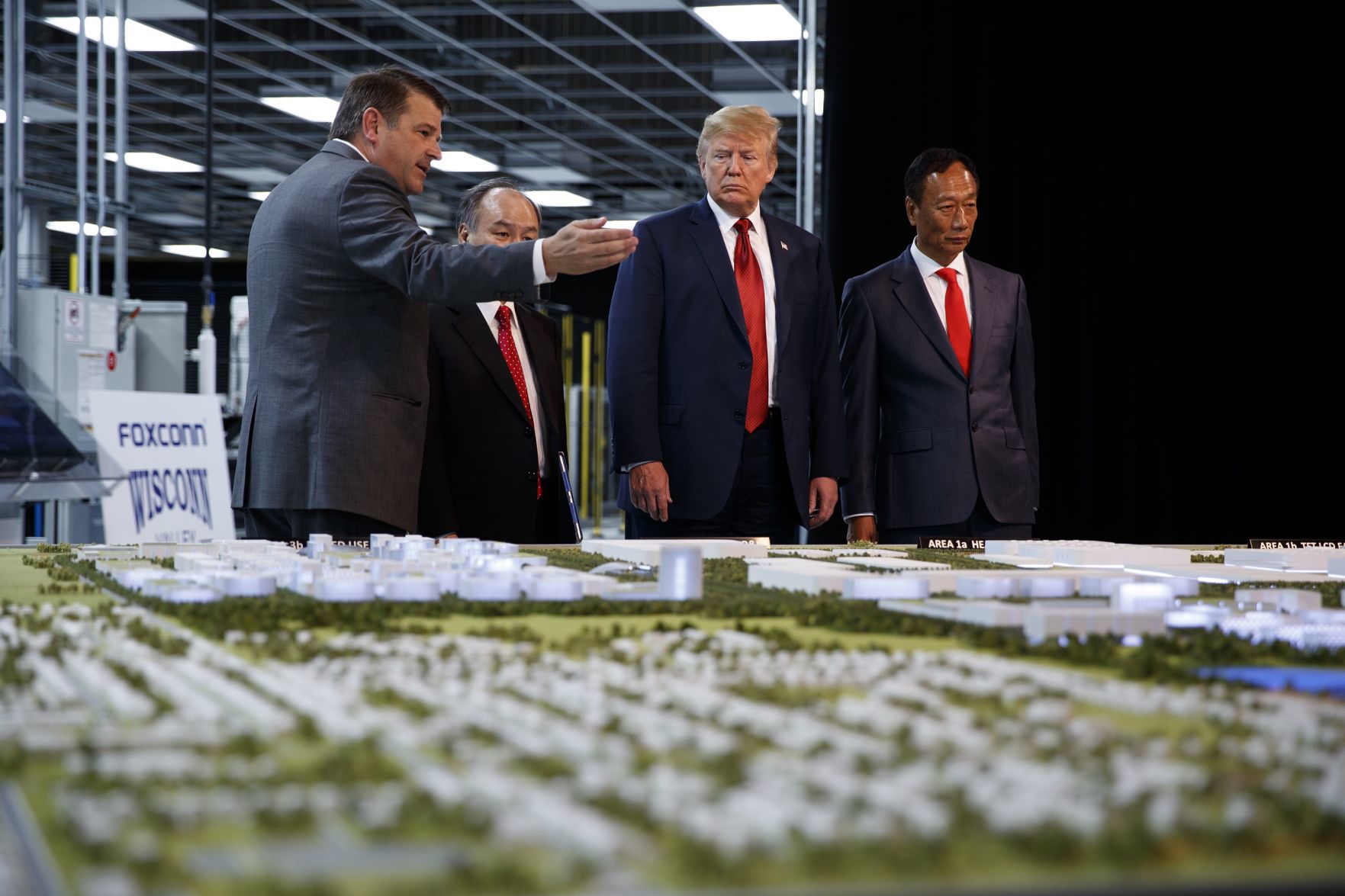 Trump visits Foxconn